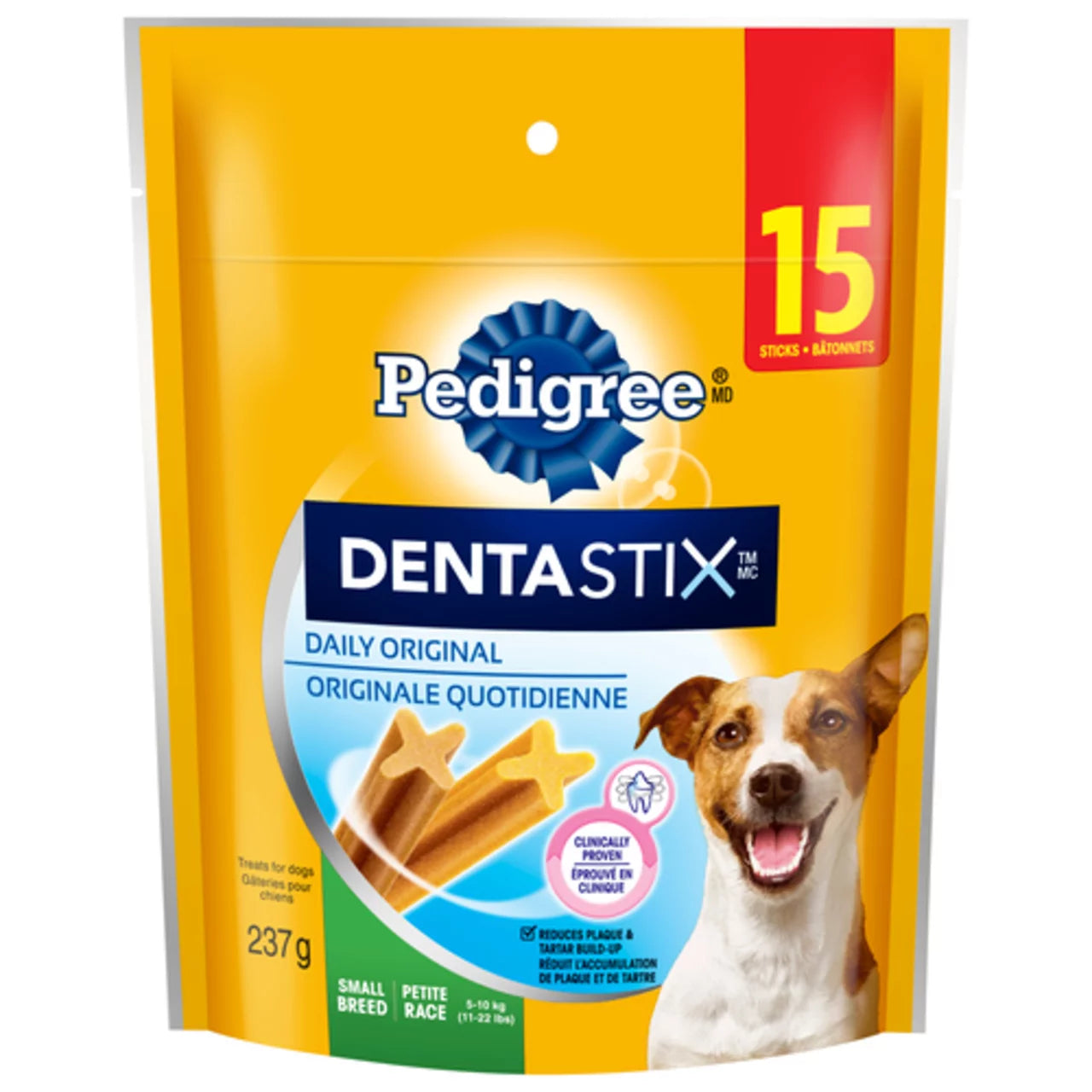 Pedigree Dentastix Oral Care Small Adult Dog Treats Original 237 g