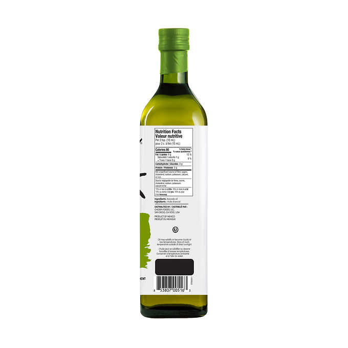 Chosen Foods 100% Pure Avocado Oil, 750 ml