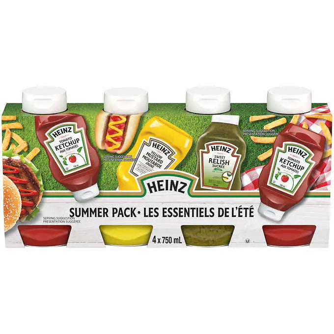 Heinz Summer Pack, 4 x 750 mL